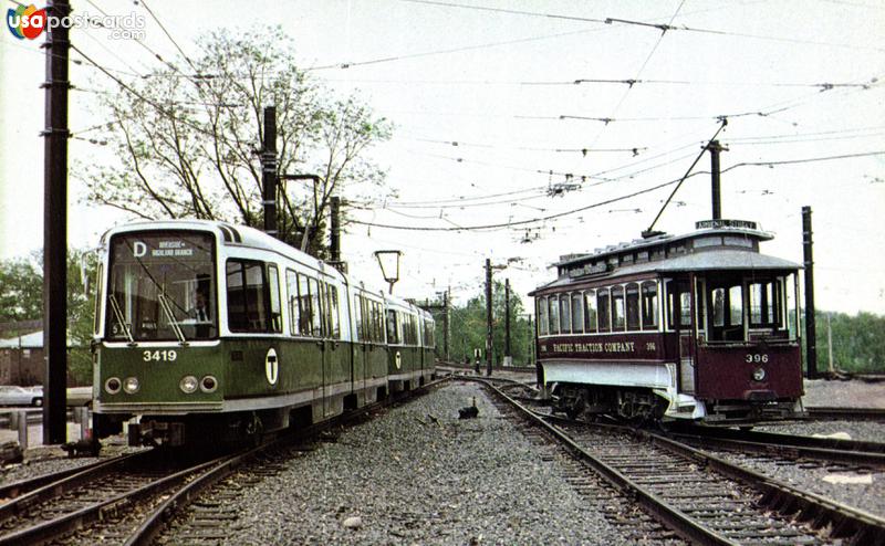 Pictures of Unclassified, Massachusetts: Riverside - Highland Branch / Arsenal Street / Pacific Traction Company