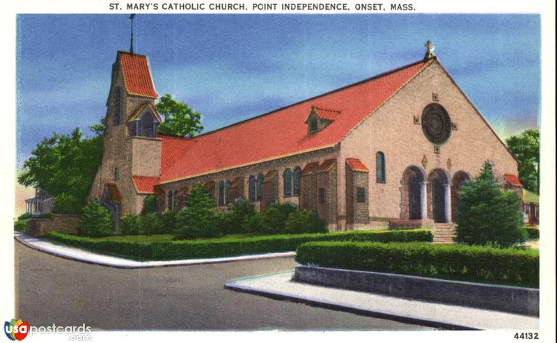 Pictures of Onset, Massachusetts: St. Mary´s Catholic Church. Point Independence