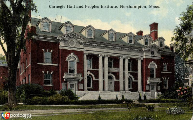 Pictures of Northampton, Massachusetts: Carnegie Hall and Peoples Institute