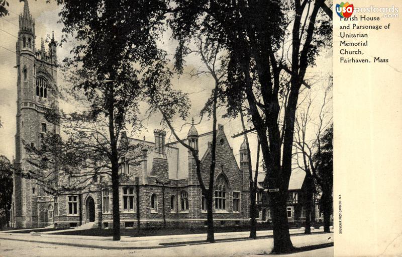 Pictures of Fairhaven, Massachusetts: Parish House and Parsonage of Unitarian Memorial Church