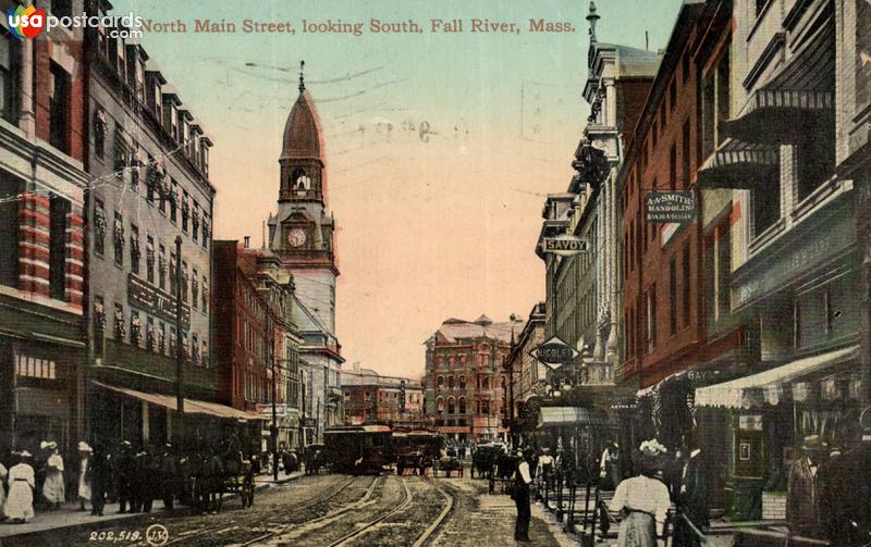 Pictures of Fall River, Massachusetts: North Main Street, looking South