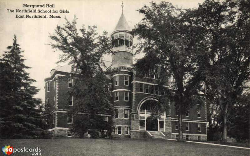 Pictures of East Northfield, Massachusetts: Marquand Hall. The Northfield School for Girls