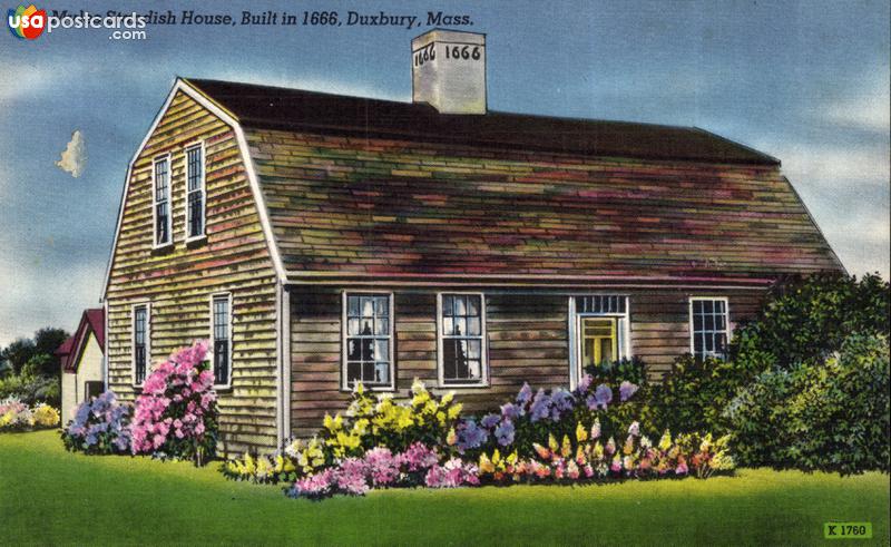 Pictures of Duxbury, Massachusetts: Myles Standish House, built 1666