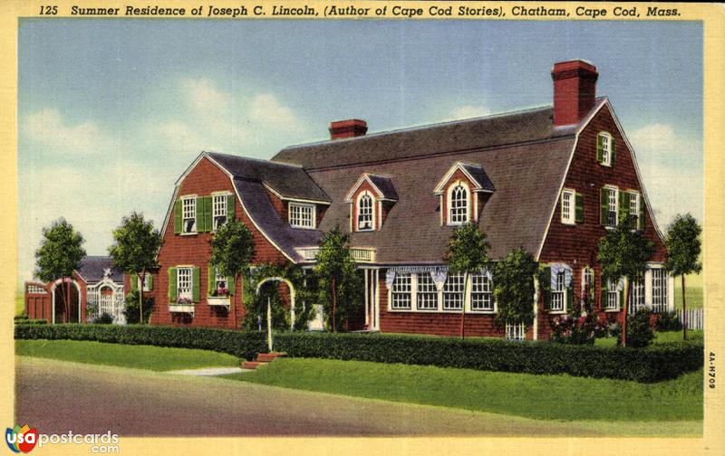 Pictures of Chatham, Massachusetts: Siummer Residence of Joseph C. Lincoln