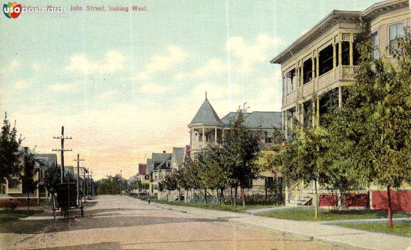 Pictures of Attleboro, Massachusetts: John Street, looking West