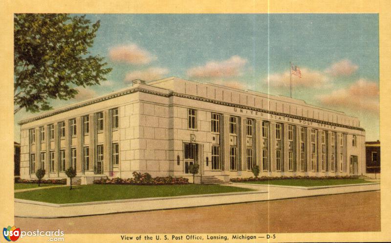 Pictures of Lansing, Michigan: View of the U. S. Post Office