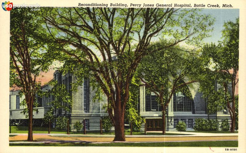 Pictures of Battle Creek, Michigan: Reconditioning Building, Percy Jones General Hospital