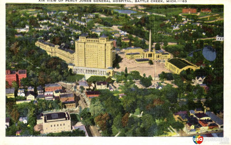 Pictures of Battle Creek, Michigan: Air View of Percy Jones General Hospital