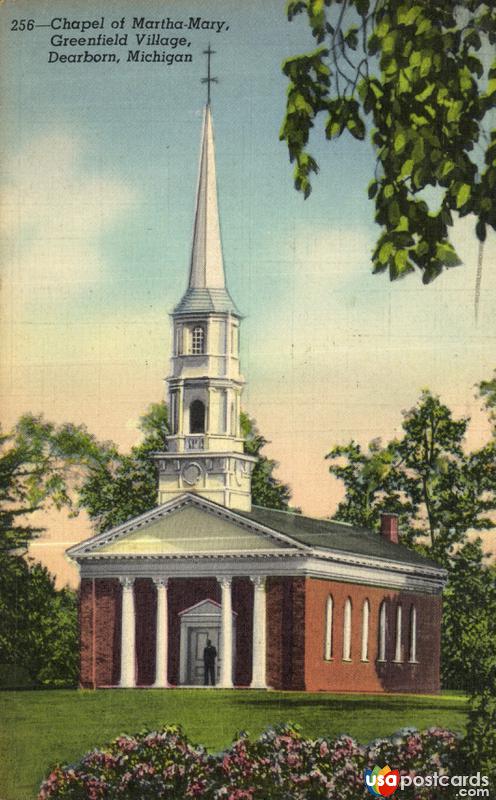 Pictures of Dearborn, Michigan: Chapel of Martha-Mary, Greenfield Village