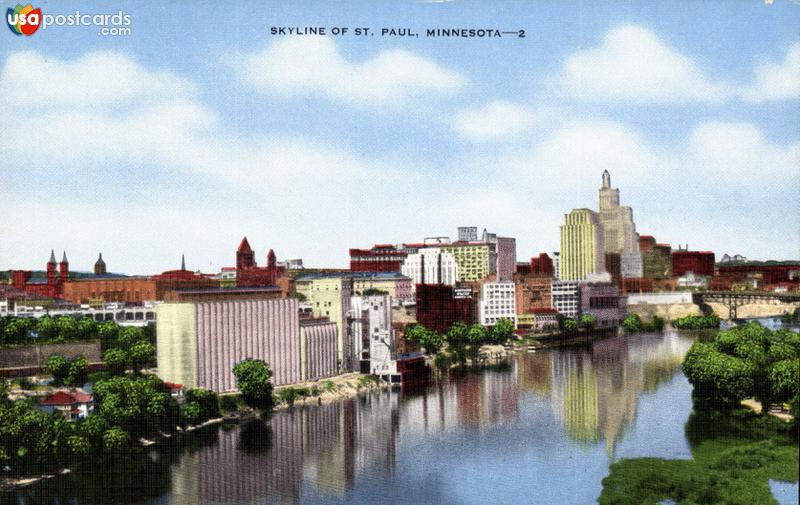 Pictures of St. Paul, Minnesota: Skyline of St. Paul