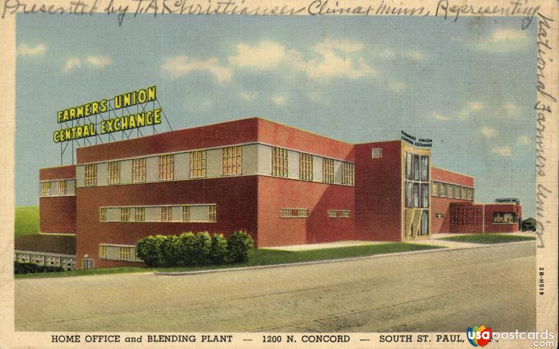 Pictures of St. Paul, Minnesota: Home Office and Blending Plant. 1200 N. Concord