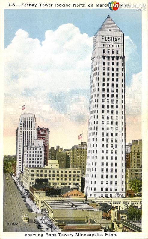 Pictures of Minneapolis, Minnesota: Foshay Tower looking North on Marquette Ave.