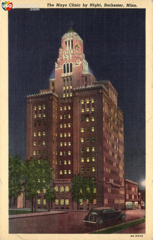 Pictures of Rochester, Minnesota: The Mayo Clinic by Night