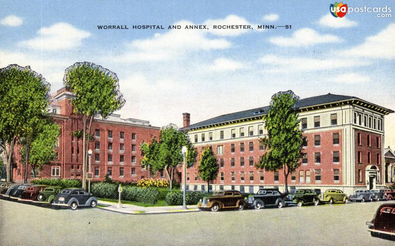 Pictures of Rochester, Minnesota: Worrall Hospital and Annex