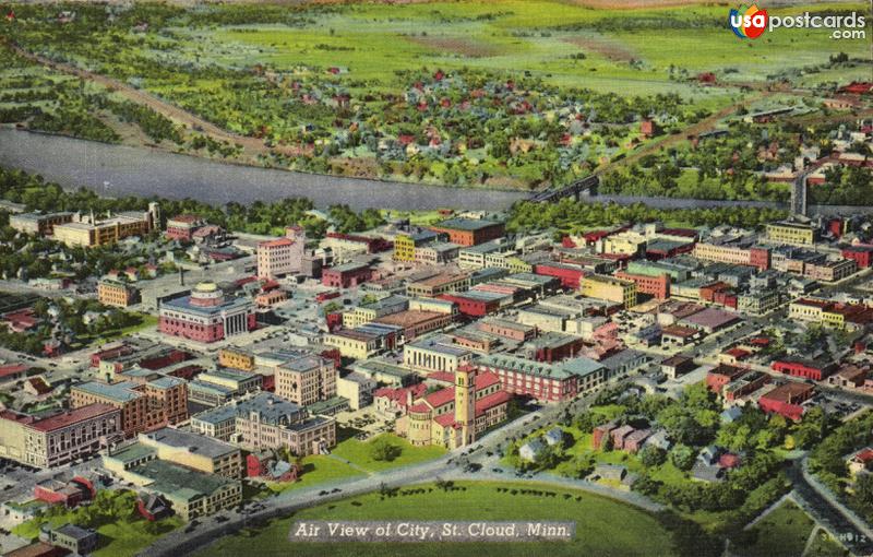Pictures of St. Cloud, Minnesota: Air View of City