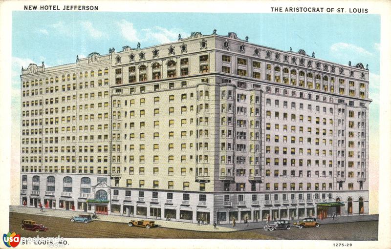 Pictures of St. Louis, Missouri: New Hotel Jefferson. The Aristocrat of St. Louis
