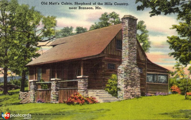 Pictures of Branson, Missouri: Old Matt´s Cabin. Shepherd of the Hills Country