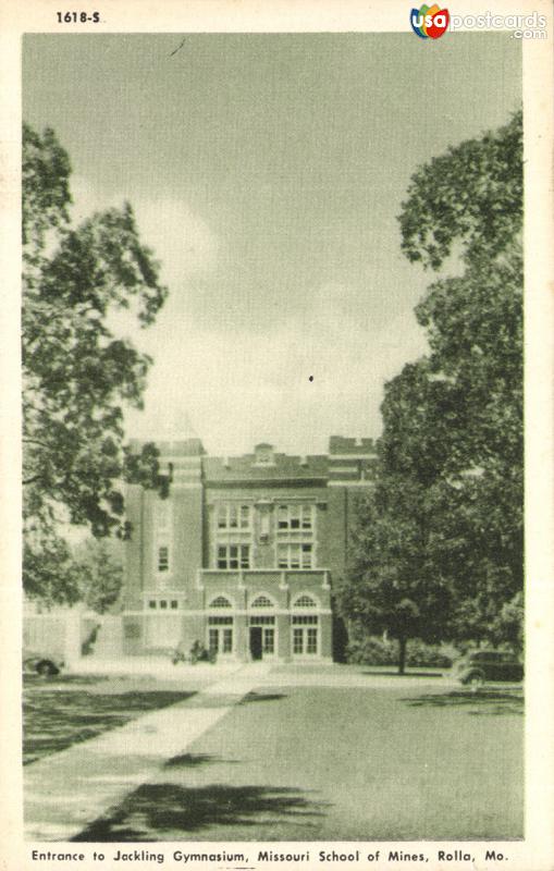 Pictures of Rolla, Missouri: Entrance to Jackling Gymnasium, Missouri School of Mines