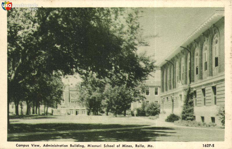 Pictures of Rolla, Missouri: Campus View, Administration Building, Missouri School of Mines