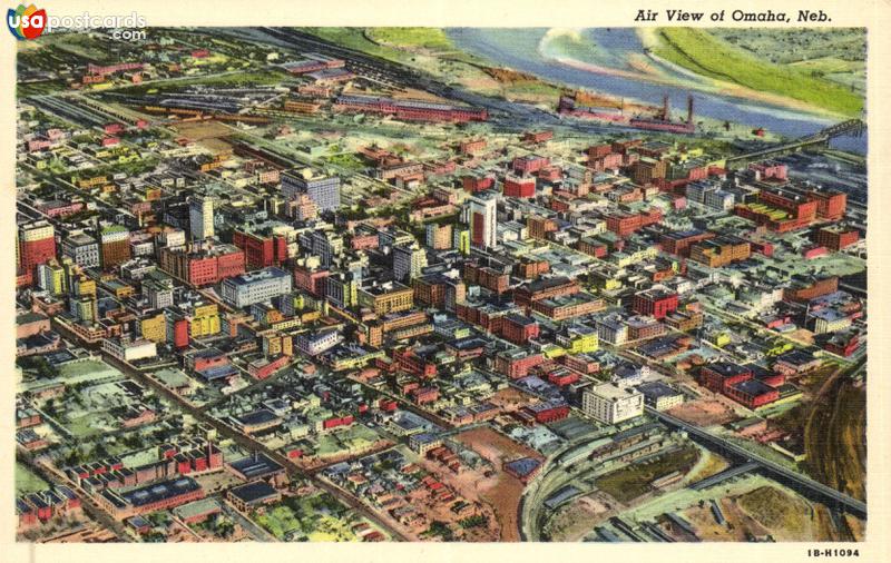 Pictures of Omaha, Nebraska: Air View of Omaha