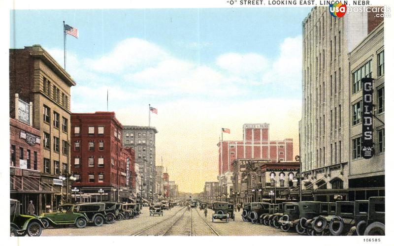Pictures of Lincoln, Nebraska: O Street, Looking East