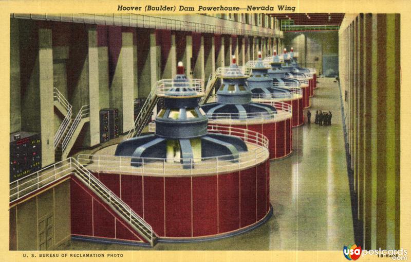 Pictures of Boulder Dam, Nevada: Hoover (Boulder) Dam Powerhouse