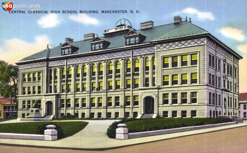 Pictures of Manchester, New Hampshire: Central Classical High School Building