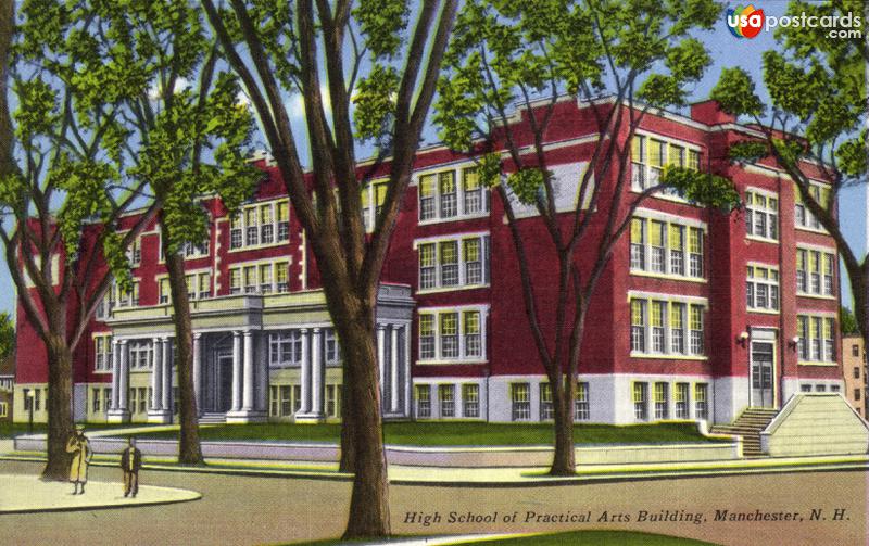 Pictures of Manchester, New Hampshire: High School of Practical Arts Building
