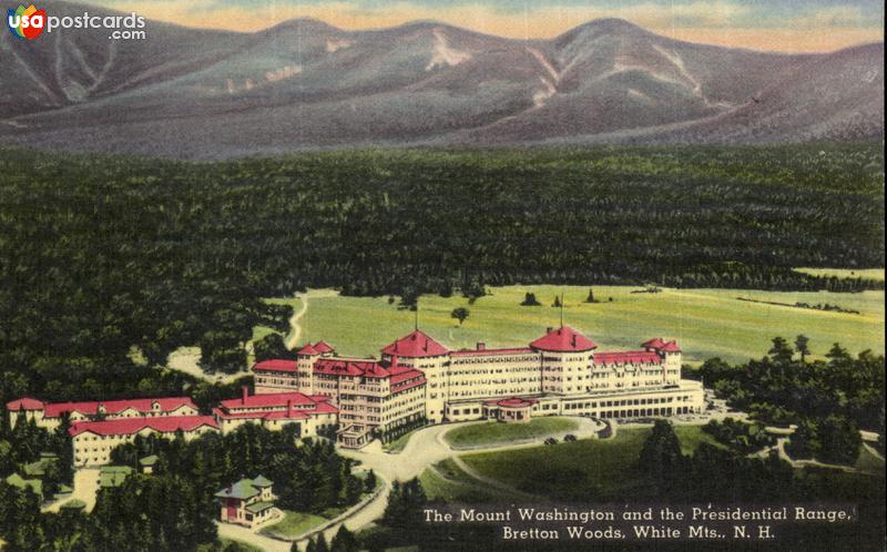 Pictures of Bretton Woods, New Hampshire: The Mount Washington and the Presidential Range, Bretton Woods