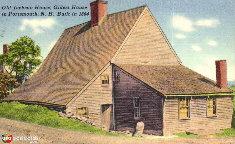 Pictures of Portsmouth, New Hampshire: Old Jackson House, Oldest House in Portsmouth. Built in 1664