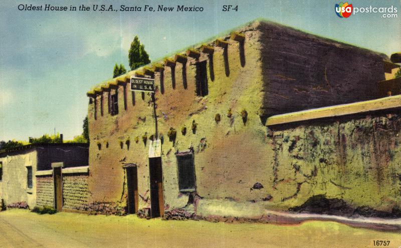 Pictures of Santa Fe, New Mexico: Oldest House in the U. S. A.