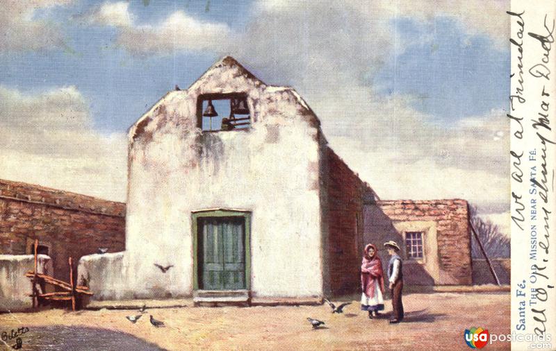 Pictures of Santa Fe, New Mexico: The Old Mission near Santa Fe