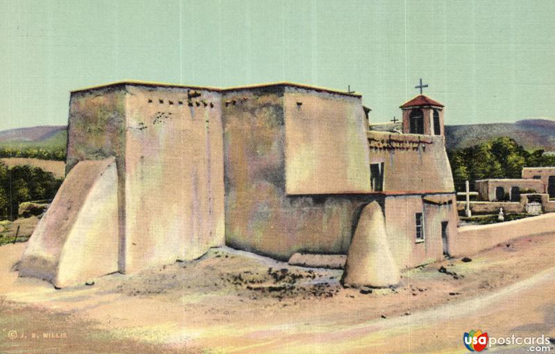 Pictures of Taos, New Mexico: Vintage postcards of Taos