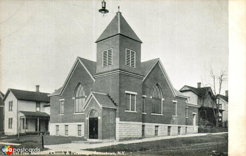 Pictures of Jamestown, New York: First Free Methodist Church & Parsonage