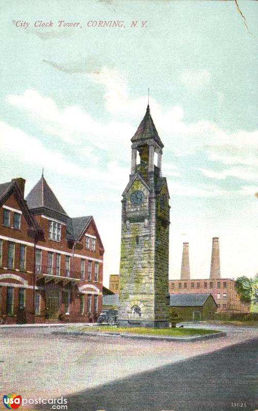 Pictures of Corning, New York: City Clock Tower