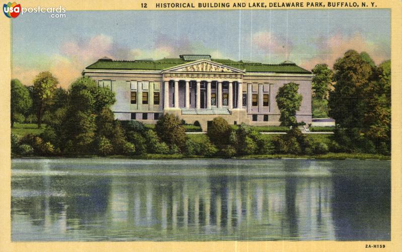Pictures of Buffalo, New York: Historical Building and Lake, Delaware Park
