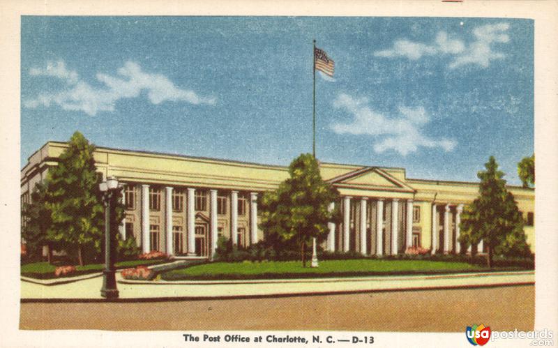 Pictures of Charlotte, North Carolina: The Post Office at Charlotte