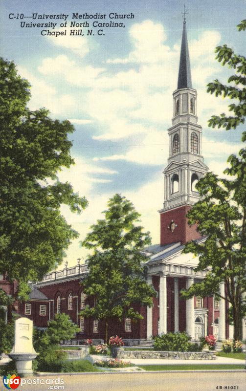 Pictures of Chapel Hill, North Carolina: University Methodist Church, University of North Carolina