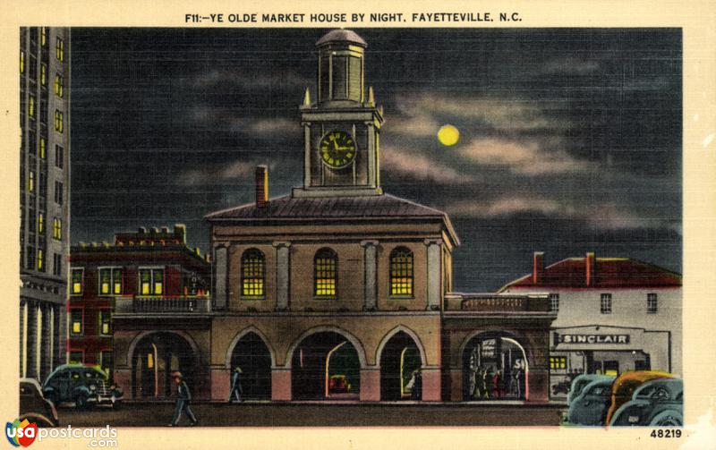 Pictures of Fayetteville, North Carolina: Ye olde Market House by Night
