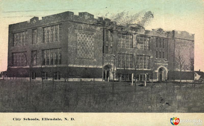 Pictures of Ellendale, North Dakota: City School