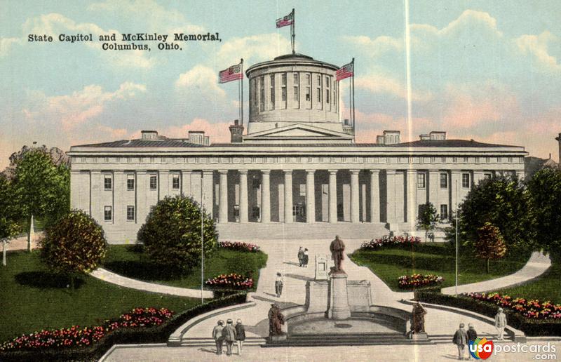 Pictures of Columbus, Ohio: State Capitol and McKinley Memorial