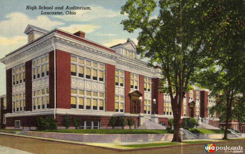 Pictures of Lancaster, Ohio: High School and Auditorium