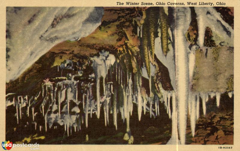 Pictures of West Liberty, Ohio: The Winter Scene, Ohio Caverns