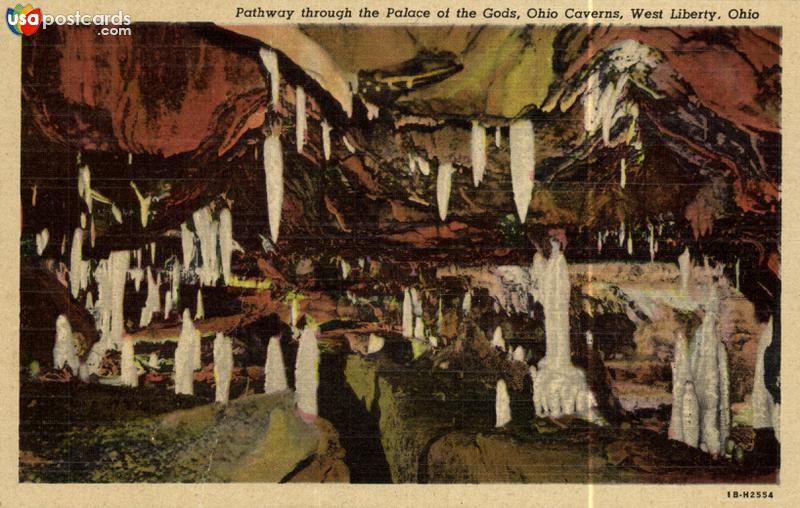 Pictures of West Liberty, Ohio: Pathway through the Palace of the Gods, Ohio Caverns