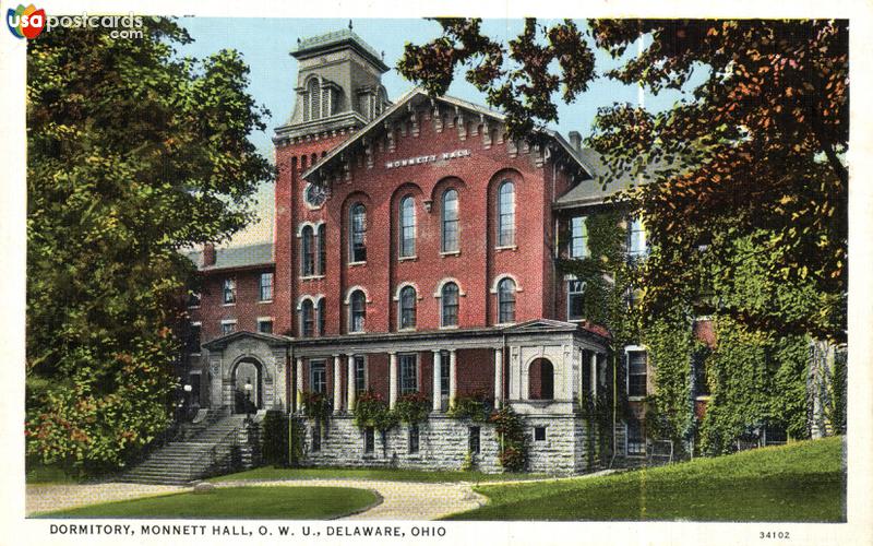 Pictures of Delaware, Ohio: Dormitory, Monnett Hall, O. W. U.