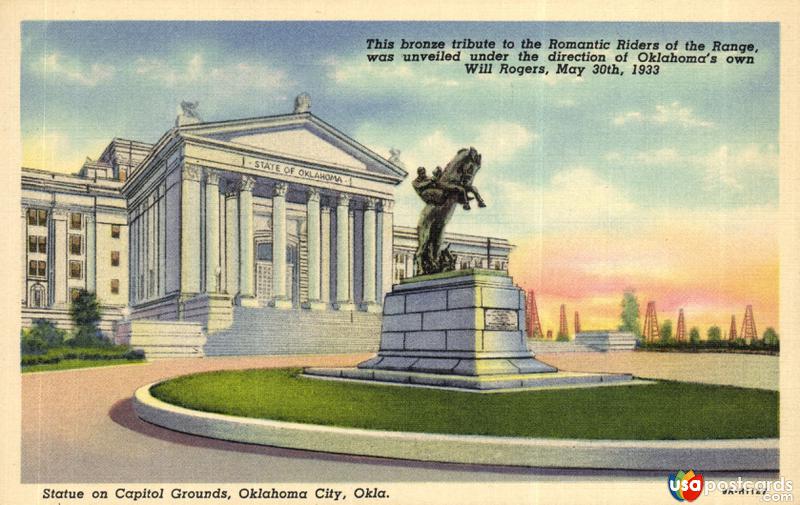 Pictures of Oklahoma City, Oklahoma: Statue on Capitol Grounds