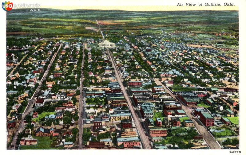Pictures of Guthrie, Oklahoma: Air View of Guthrie