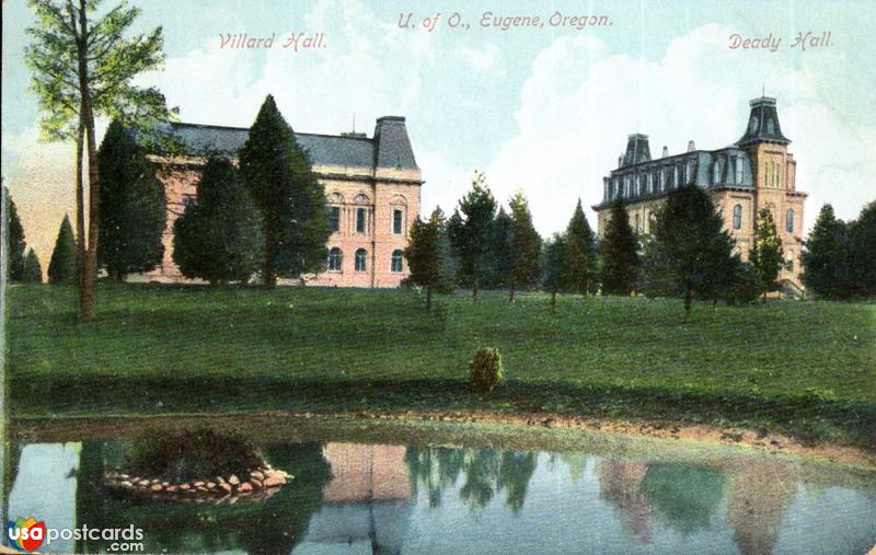 Pictures of Eugene, Oregon: Villard Hall / Deady Hall, U. of O.