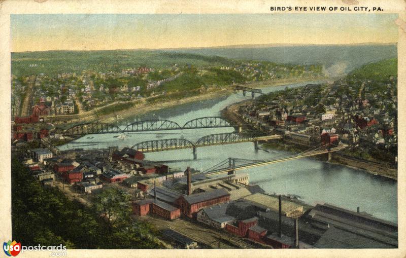 Pictures of Oil City, Pennsylvania: Bird´s Eye View