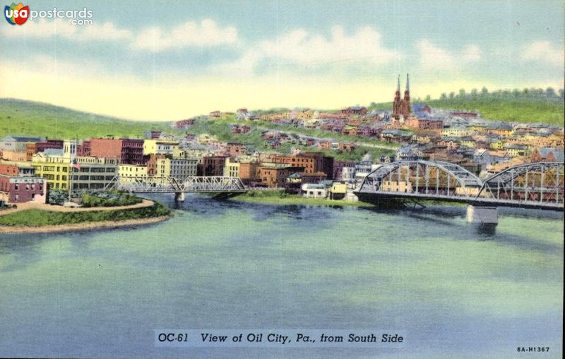 Pictures of Oil City, Pennsylvania: View of Oil City from South Side